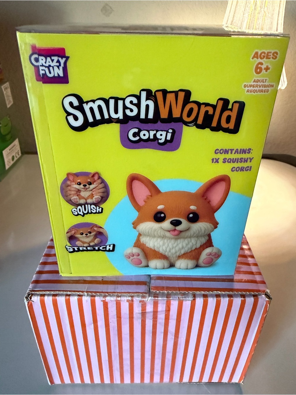 ๐ถ๐ถADORABLE CORGI PUP SQUISHY- Orange Smushable by Crazy Fun!!๐ถ๐ถ - Picture 2 of 4